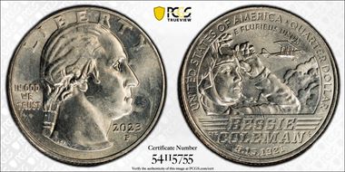 2023-P 25C Bessie Coleman MS65