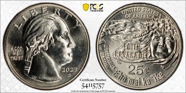 2023-S 25C Edith Kanaka'ole MS65