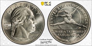 2023-D 25C Maria Tallchief MS65