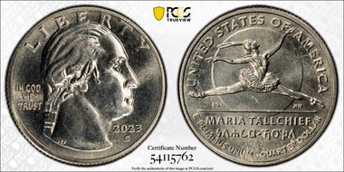 2023-S 25C Maria Tallchief MS65