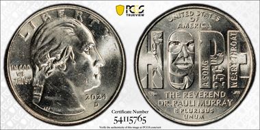 2024-D 25C Rev. Dr. Pauli Murray MS64