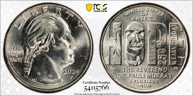 2024-P 25C Rev. Dr. Pauli Murray MS65