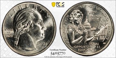 2024-D 25C Hon. Patsy Takemoto Mink MS65