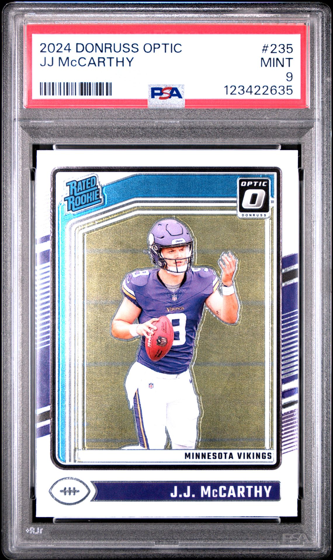 2024 Panini PANINI DONRUSS OPTIC Autograph #235 Jj Mccarthy front