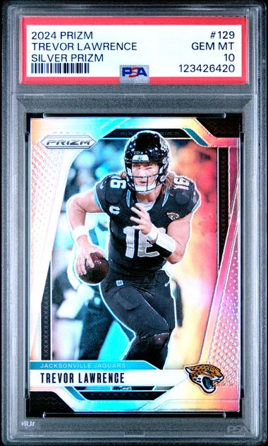 2024 Panini Prizm SILVER PRIZM #129 Trevor Lawrence front