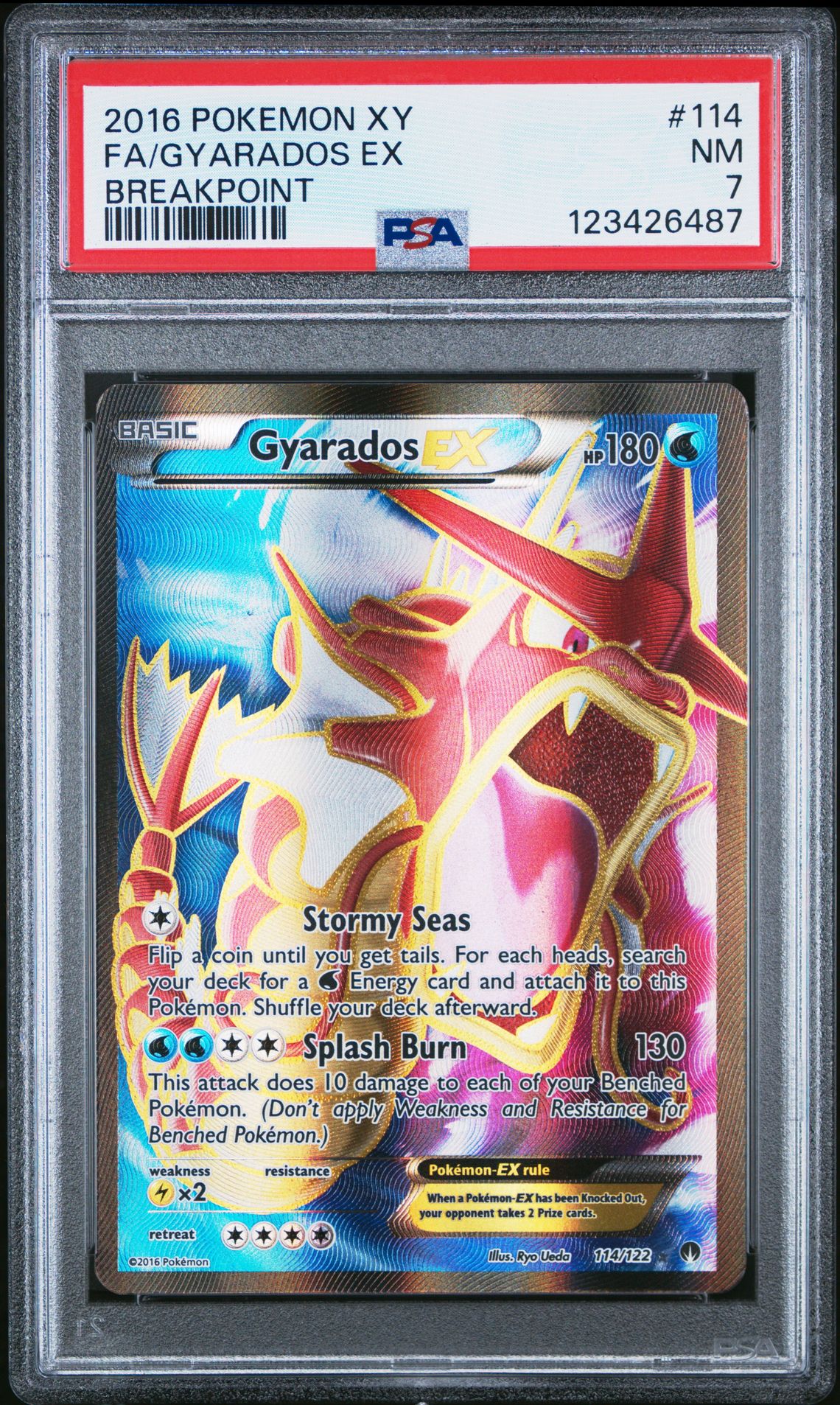 2016 Pokemon POKEMON XY BREAKPOINT #114 Fa/Gyarados Ex front