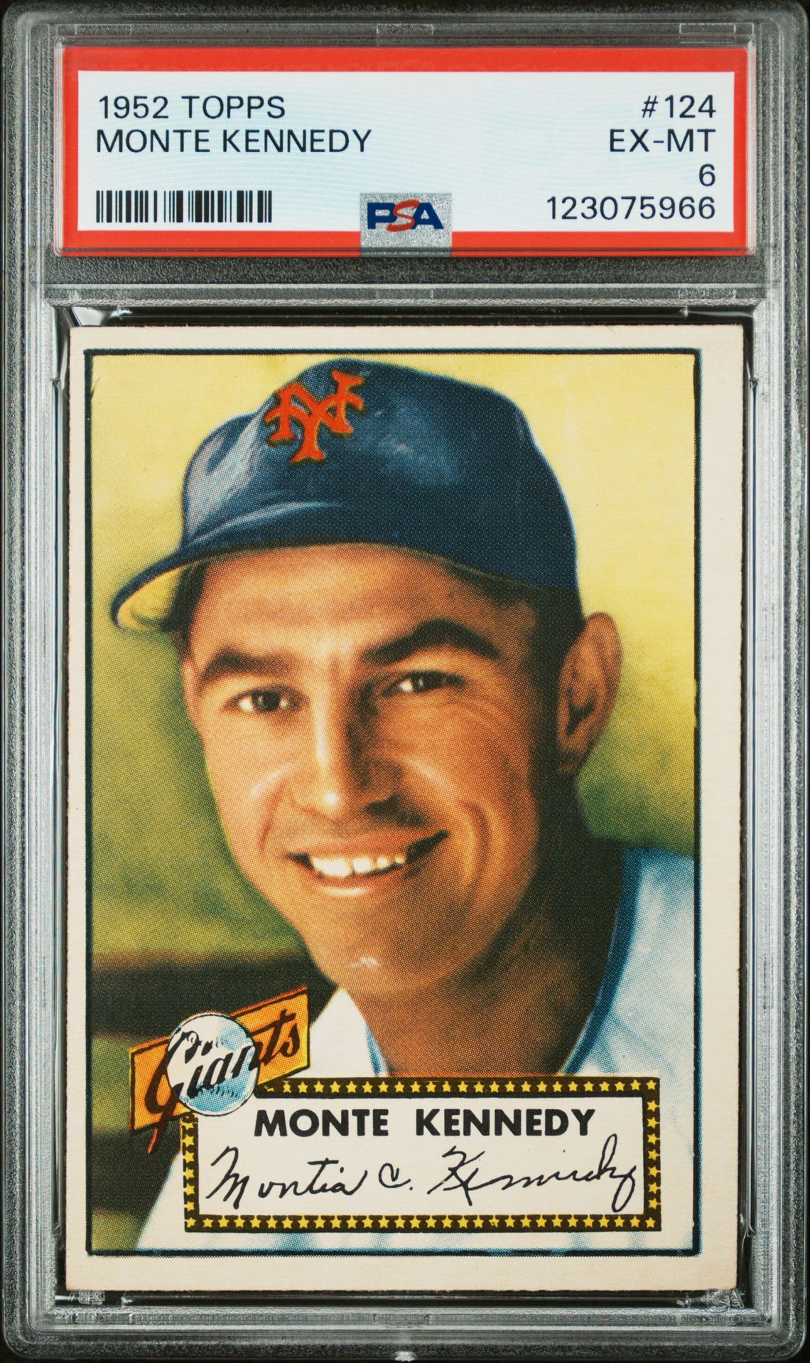 1952 Topps TOPPS #124 Monte Kennedy front