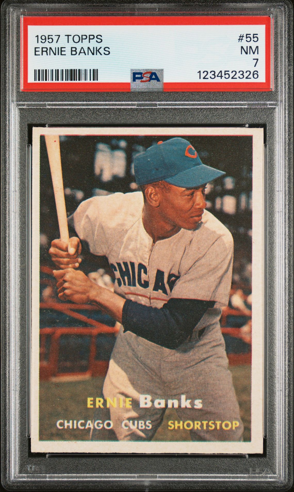 1957 Topps TOPPS #55 Ernie Banks front