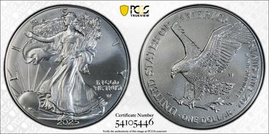 2025-W $1 Burnished Silver Eagle SP70