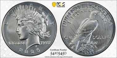 2025 $1 Peace Dollar First Strike MS69