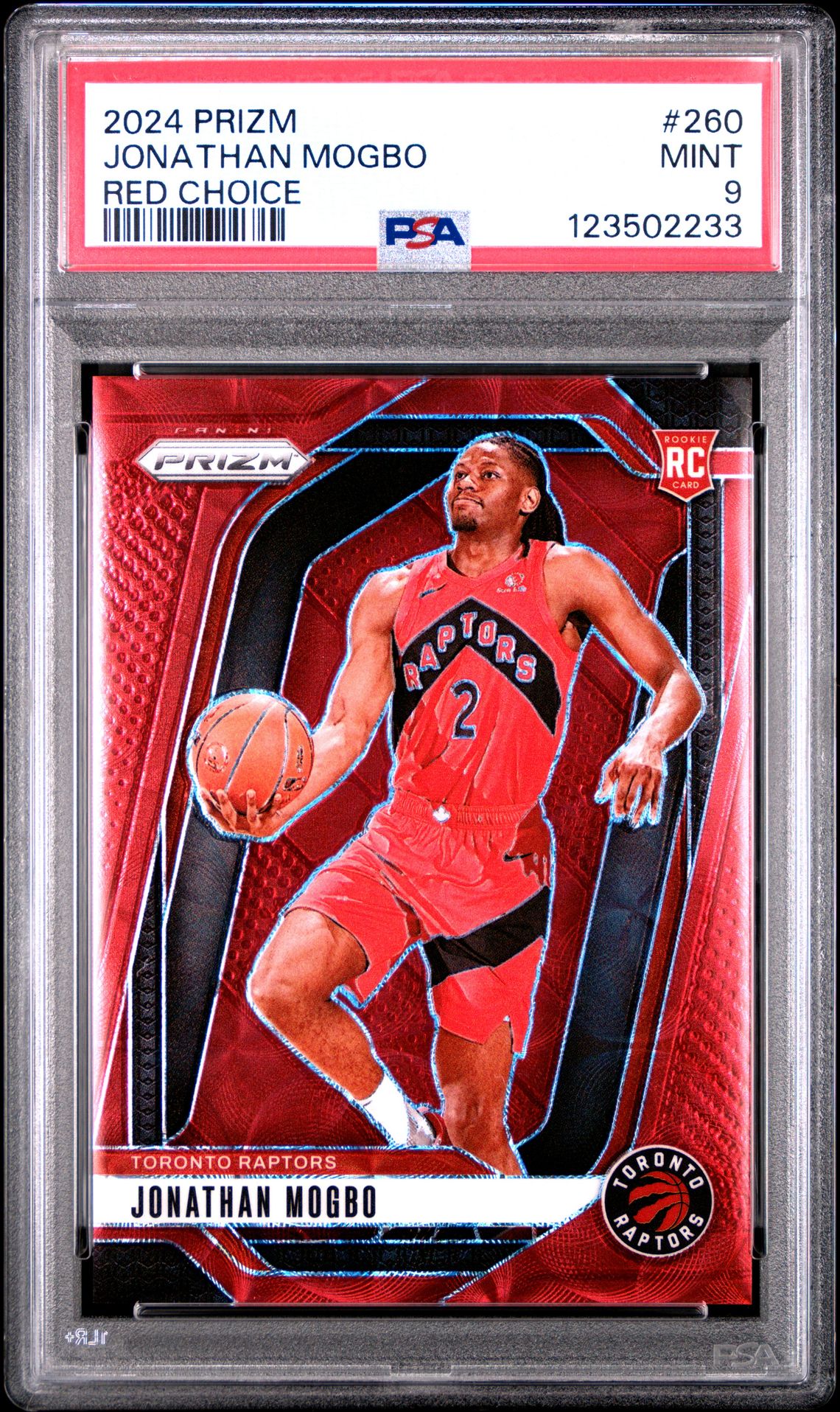 2024 Panini PANINI PRIZM RED CHOICE #260 Jonathan Mogbo front