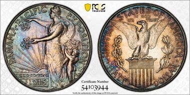 1915-S 50C Panama-Pacific N1
