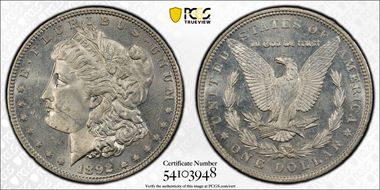 1892 $1 MS63+ PL