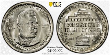 1948 50C Booker T. Washington MS66