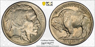 1913-S 5C Type 2 AU58