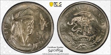 1950-Mo 50C MS66