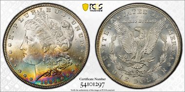 1884 $1 MS63+ 