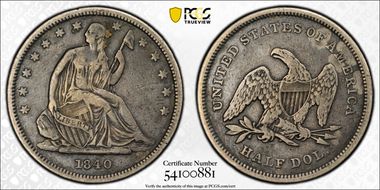 1840 50C Small Letters N1