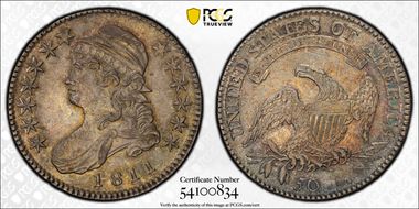 1811 50C Small 8 MS64