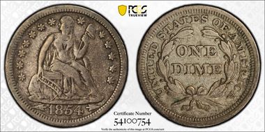 1854 10C F-104a VF30