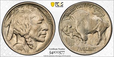 1913-D 5C Type 1 MS63