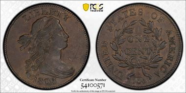 1803 1C S-247, Sm Date, Sm Frac AU53BN