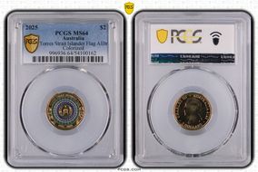 2025 $2 Torres Strait Islander Flag AlBr Colorized MS64