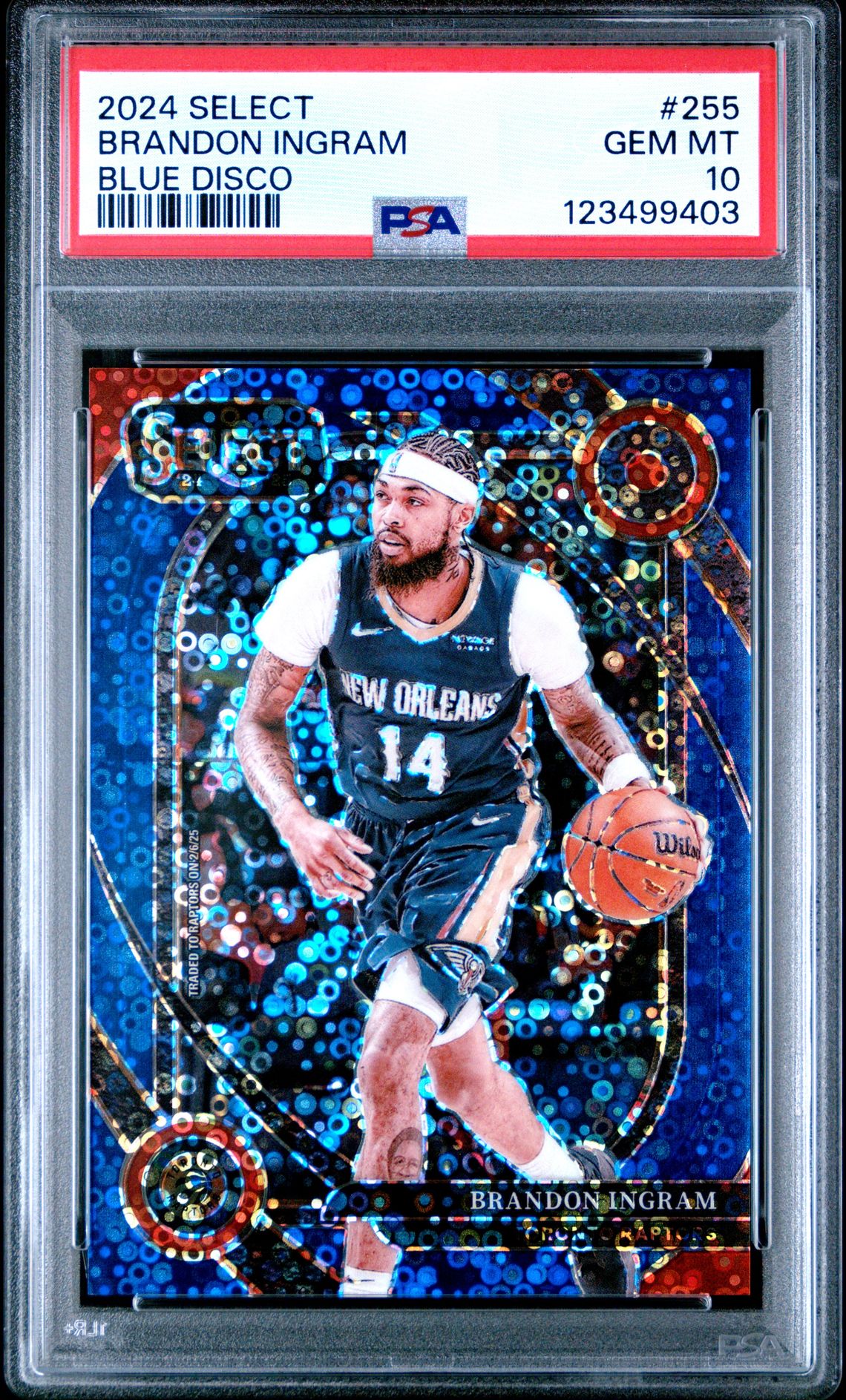2024 Panini Select Brandon Ingram #255 (Blue Disco) Gem Mt 10 front