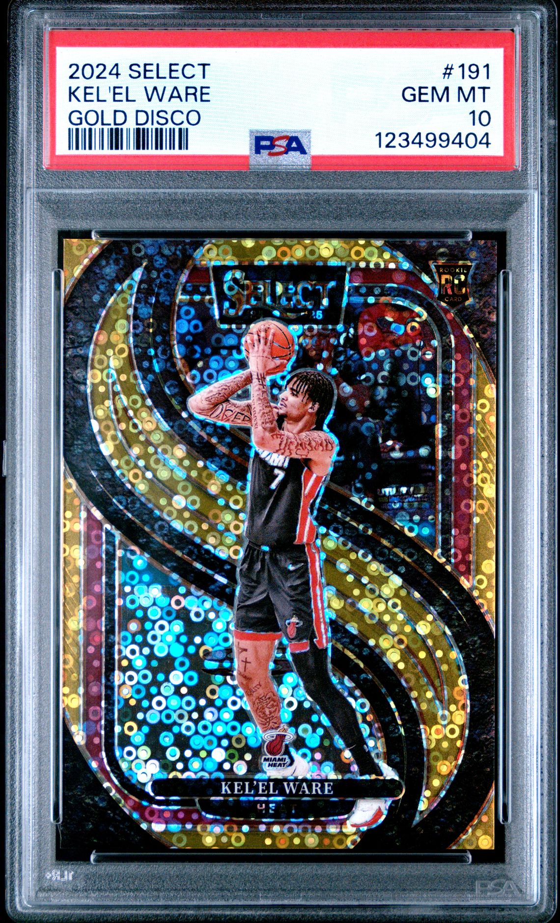 2024 Panini Select Kel'el Ware #191 (Gold Disco) Gem Mt 10 front