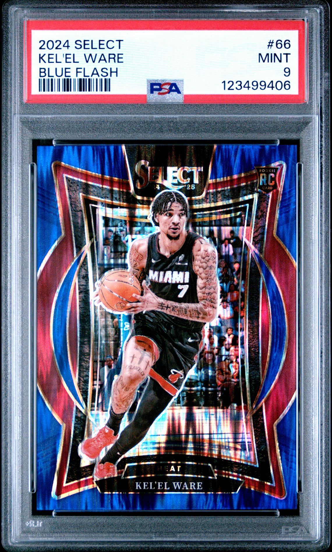 2024 Panini Select Kel'el Ware #66 (Blue Flash) Mint 9 front