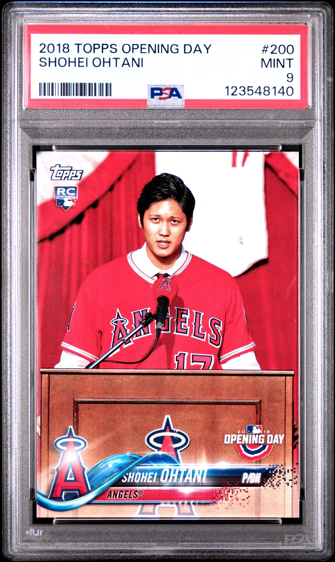 2018 Topps Opening Day Shohei Ohtani #200 Mint 9 front