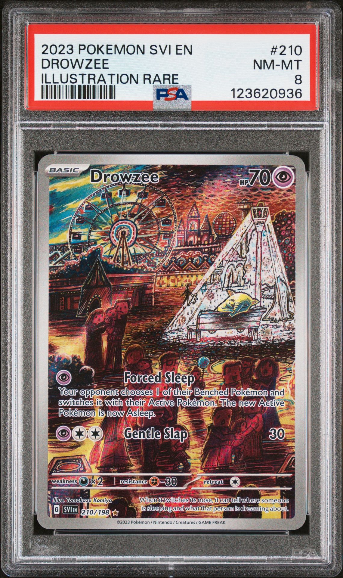 2023 Pokemon Svi En-Scarlet & Violet Drowzee #210 (Illustration Rare) Nm-Mt 8 front