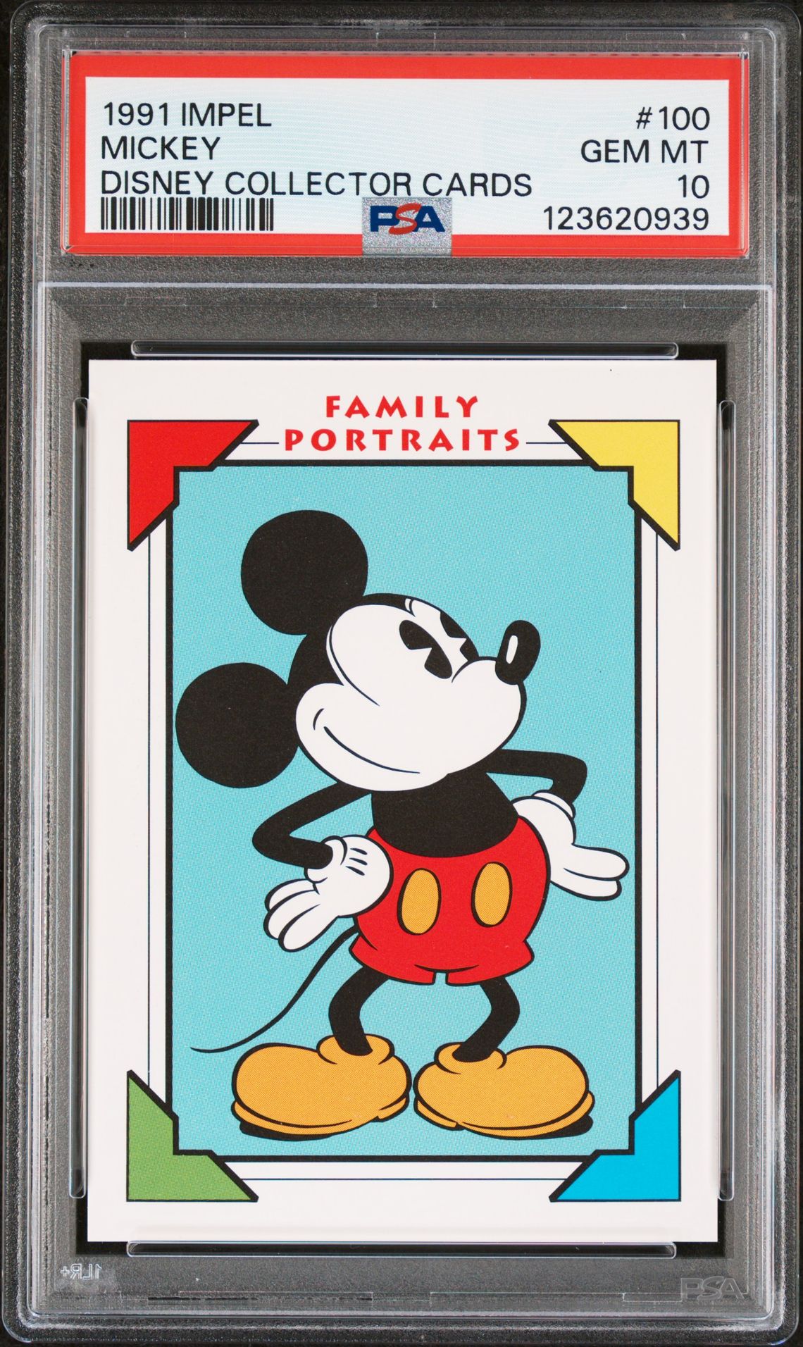 1991 Impel Disney Collector Cards Mickey #100 (Disney Collector Cards) Gem Mt 10 front