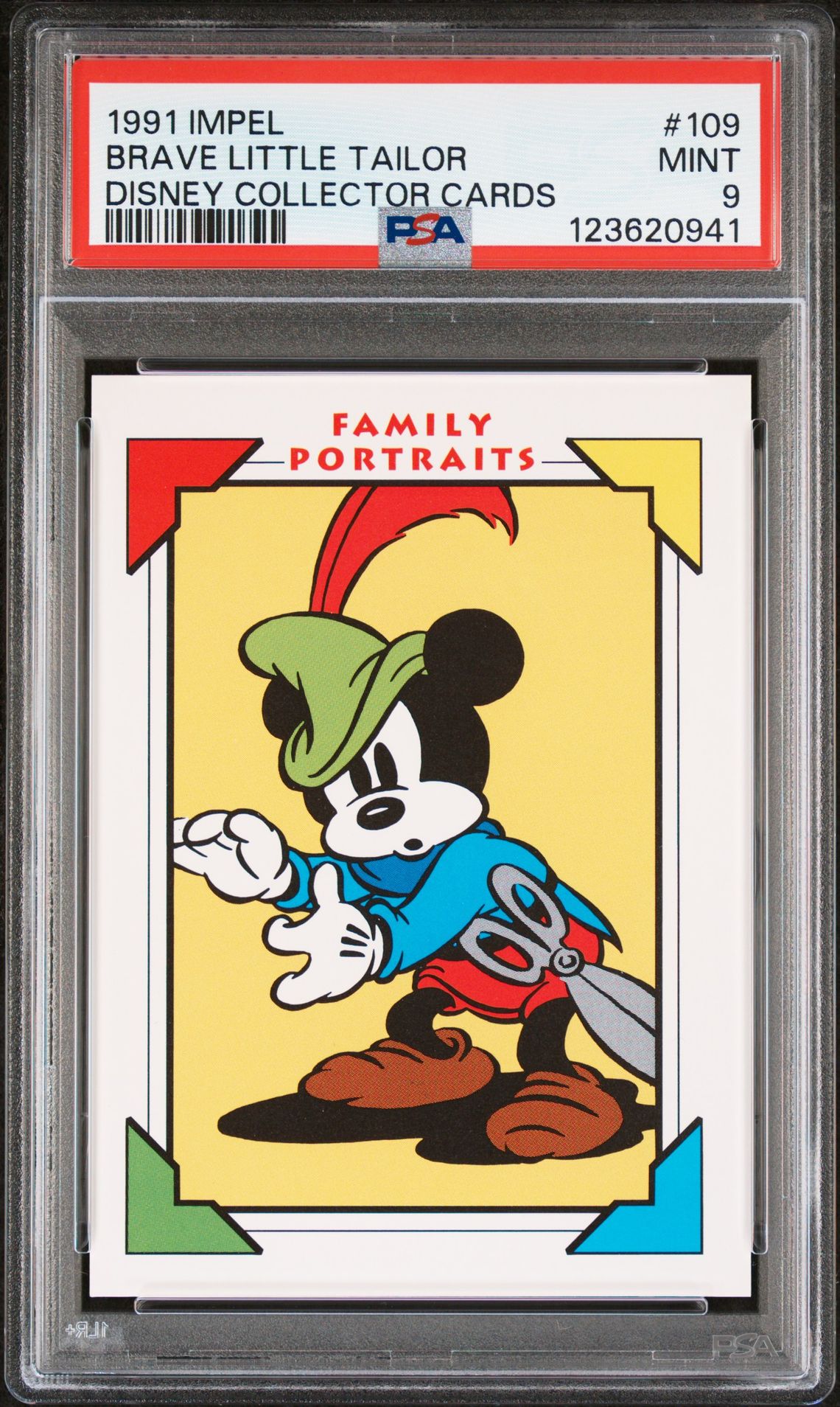 1991 Impel Disney Collector Cards Brave Little Tailor #109 (Disney Collector Cards) Mint 9 front