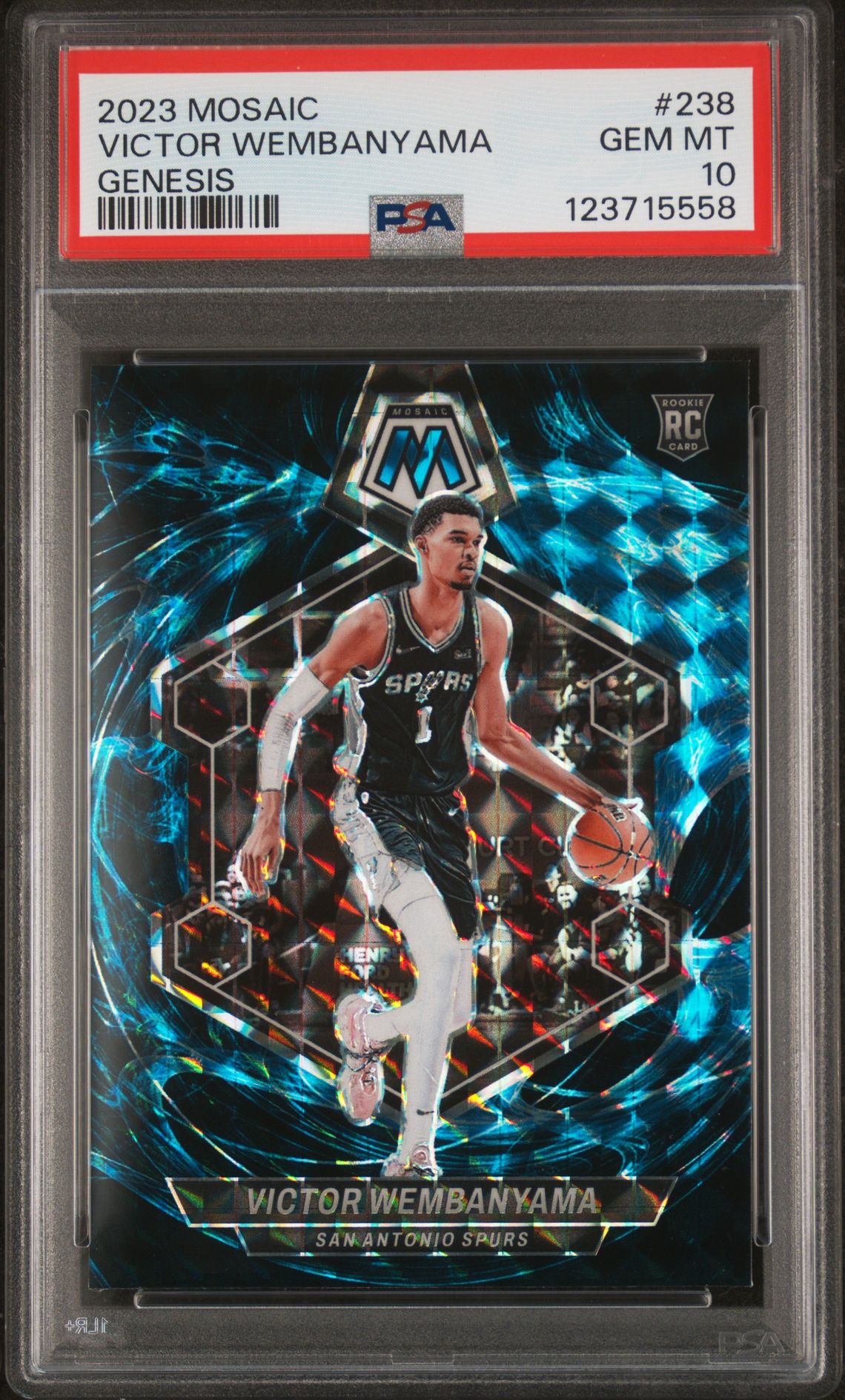 2023 Panini Mosaic Victor Wembanyama #238 (Genesis) Gem Mt 10 front