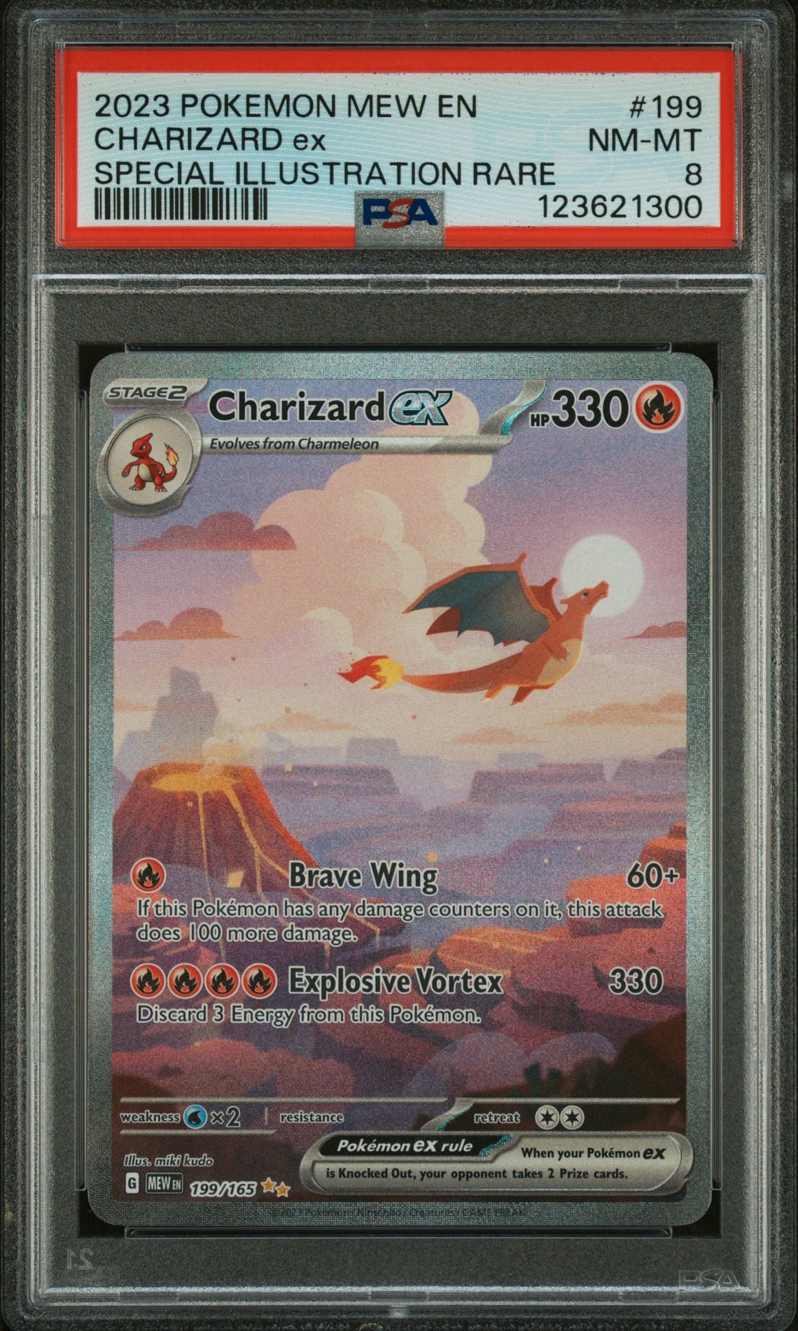 2023 Pokemon Mew En-151 Charizard Ex #199 (Special Illustration Rare) Nm-Mt 8 front