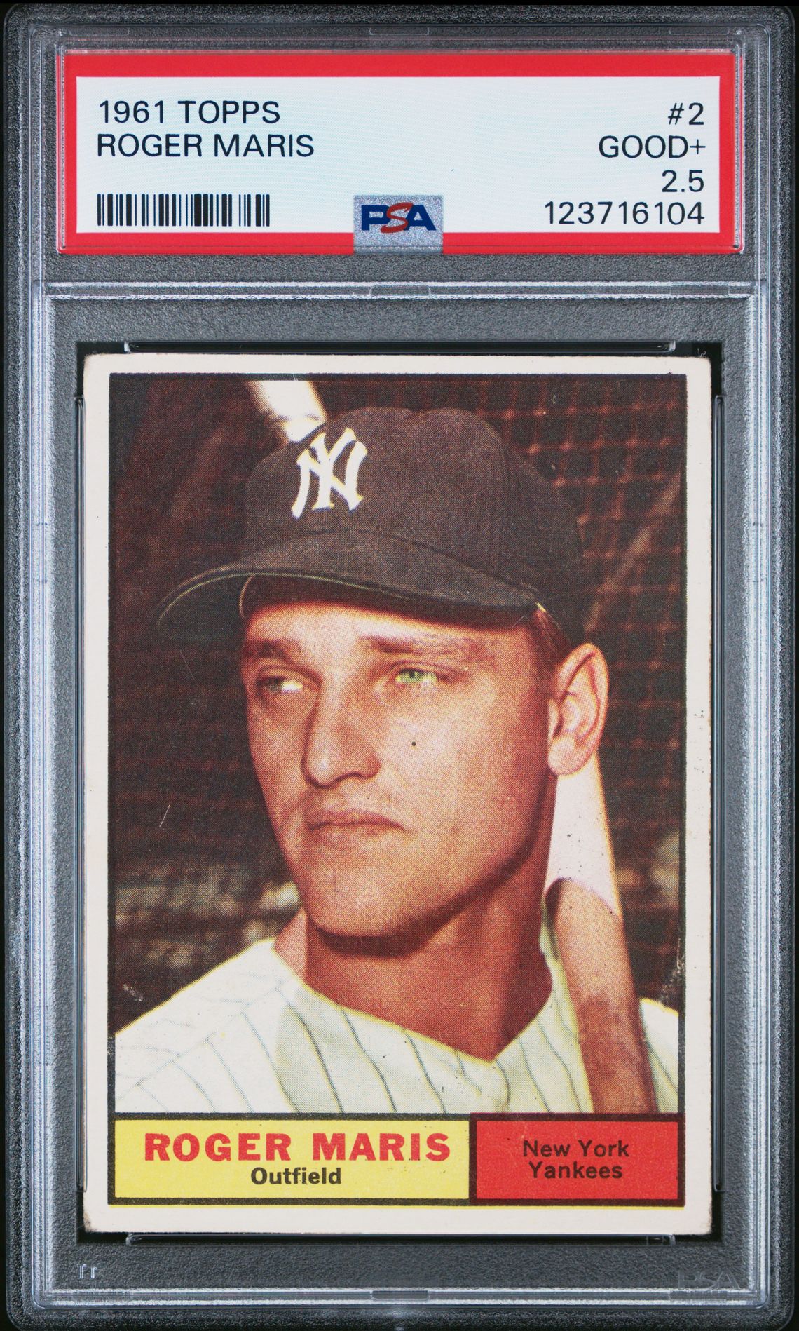 1961 Topps Roger Maris #2 Good+ 2.5 front