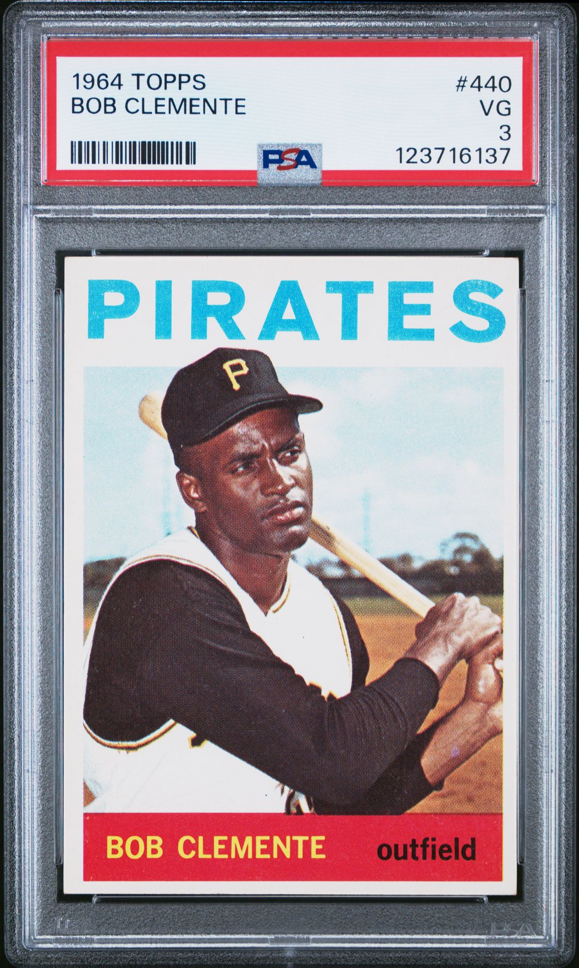 1964 Topps Bob Clemente #440 Vg 3 front