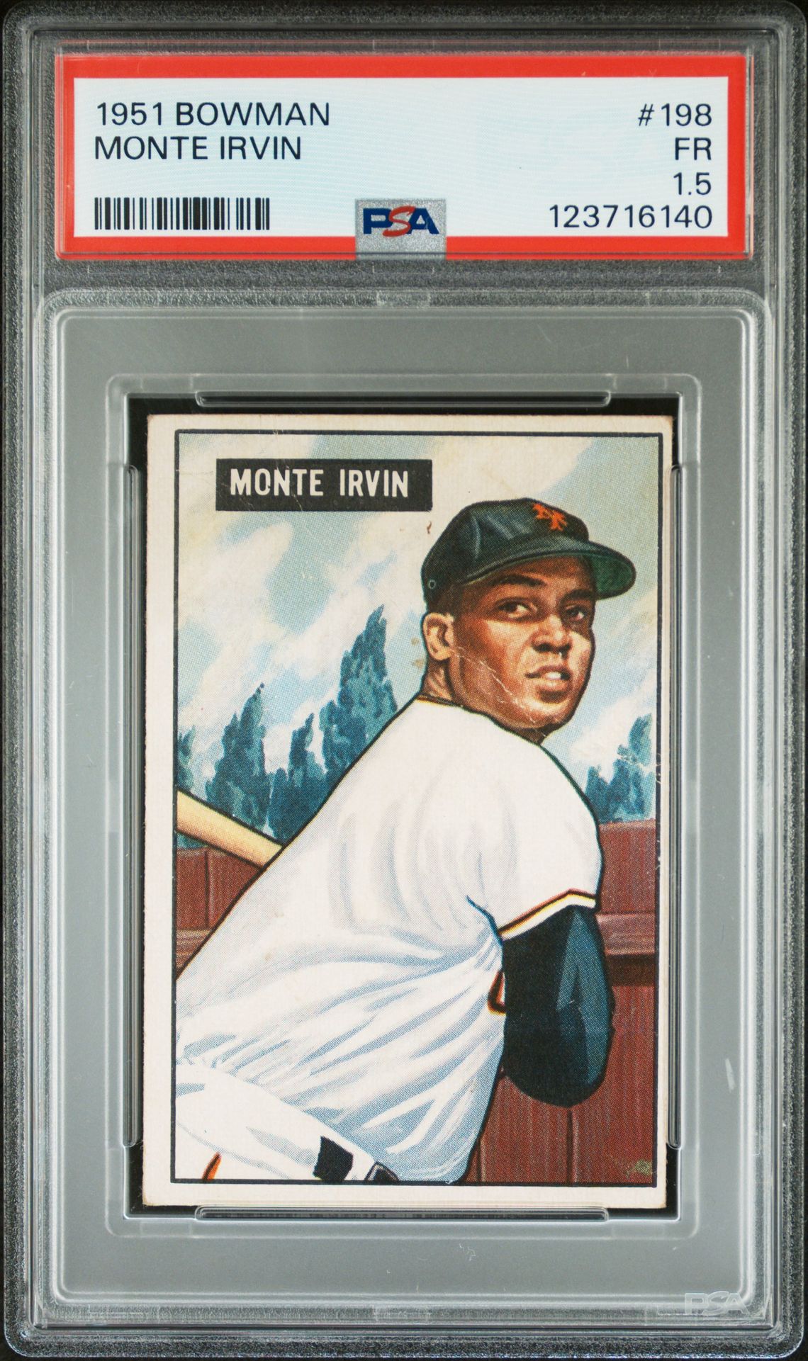 1951 Bowman Monte Irvin #198 Fr 1.5 front