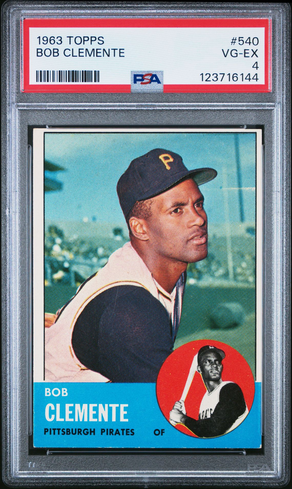 1963 Topps Bob Clemente #540 Vg-Ex 4 front