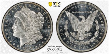 1898 $1 MS65DMPL