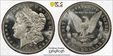 1885-O $1 MS65DMPL