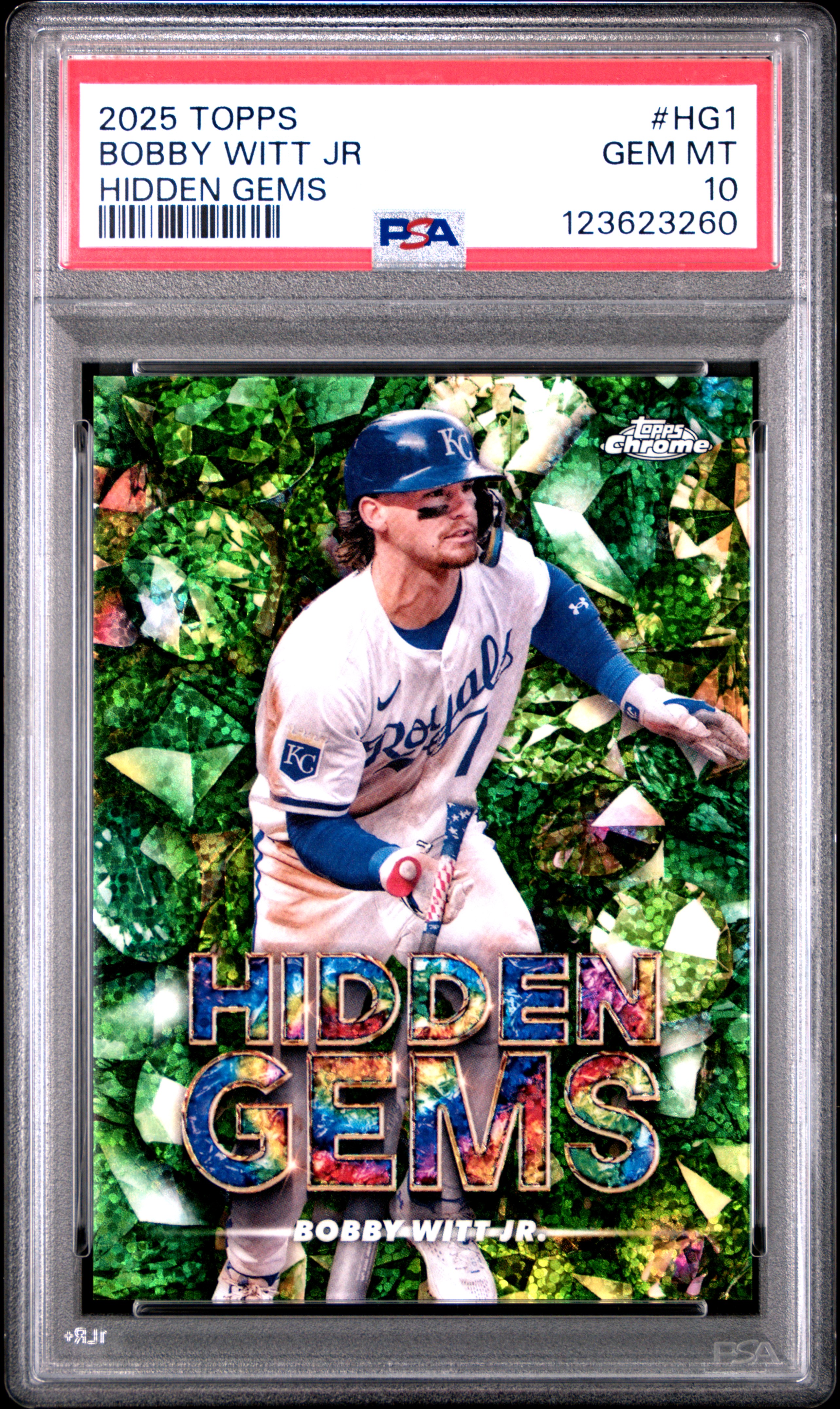 2025 Topps Hidden Gems Bobby Witt Jr #HG1 PSA 10