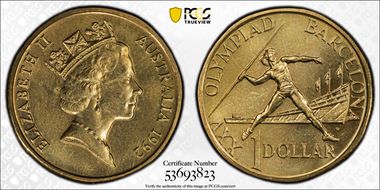 1992 $1 Olympics MS65
