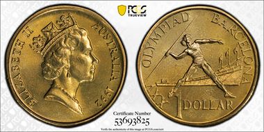1992 $1 Olympics MS67