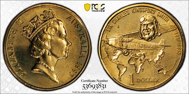 1997-S $1 Kingsford Smith MS67