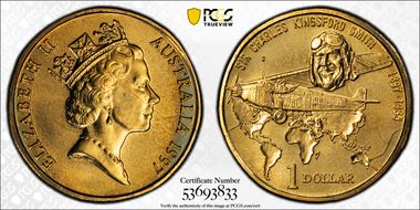 1997-S $1 Kingsford Smith MS67