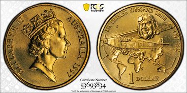 1997-S $1 Kingsford Smith MS67