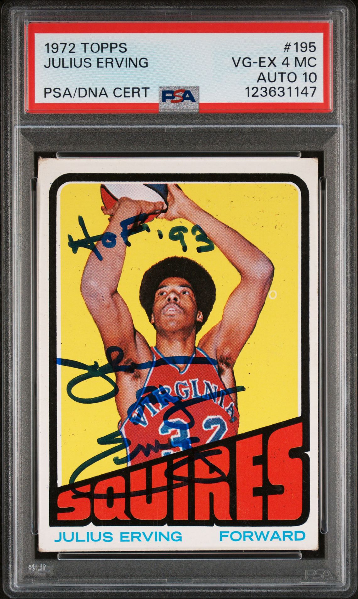 1972 Topps #195 Julius Erving front