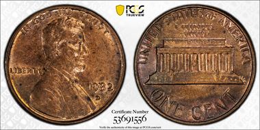 1982-D 1C Bronze MS61RB